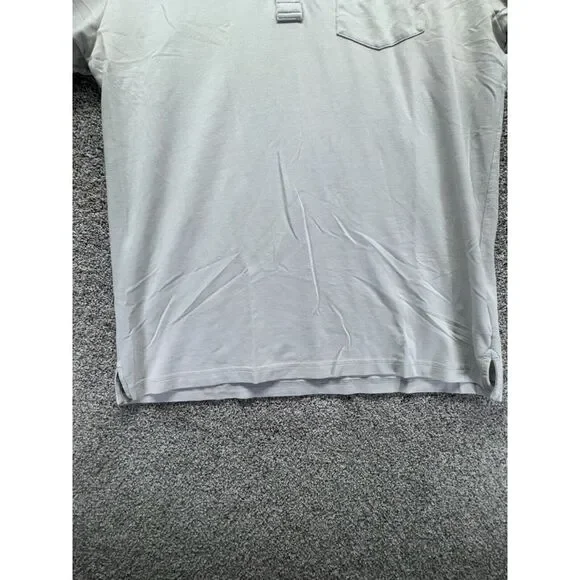 Travis Mathew Mens Polo Shirt Golf X-Large Off-White Pima Cotton Blend Brickyard - Picture 2 of 11